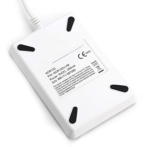 ACR122U ISO 14443A B besplatan softver u bijeloj boji, čitač pisaca NFC RFID čitač Writer Reader, NFC RFID čitač Writer ACR122U ISO