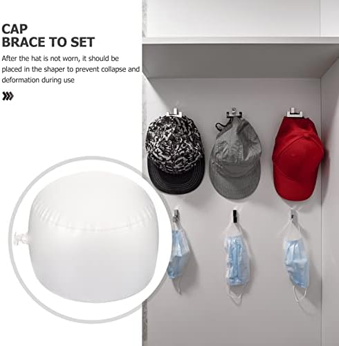 Stalak za izlaganje šešira VALICLUD stalak za napuhavanje stolno postolje za odlaganje šešira prijenosni držač za prikaz šešira za perike kape bejzbol kapa kaciga 56-60cm