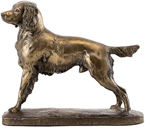 Top Collection English Springer španijel Statue - Ručno oslikana pasja skulptura u premium hladnoj liveni bronza - 7,25-inčni kolekcionarski kolekcionarski kućni dekor figurice