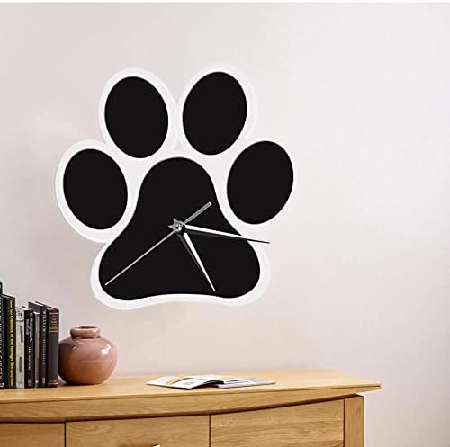 Paw Paw Zidni sat Puppy Pet Foot Wall Art PET Klinika za kućne ljubimce Kućni dekor Zidni sat Doggy Paw Charm Gubitak za pse