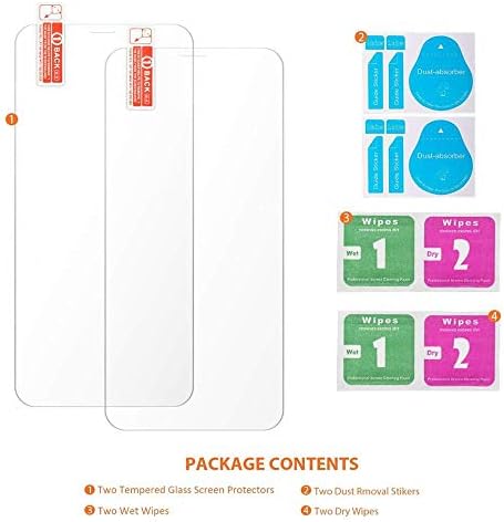 iPhone 13 i 13 Pro zaštitnik ekrana 9H kaljeno staklo protiv otiska prsta clear-2 pakovanje