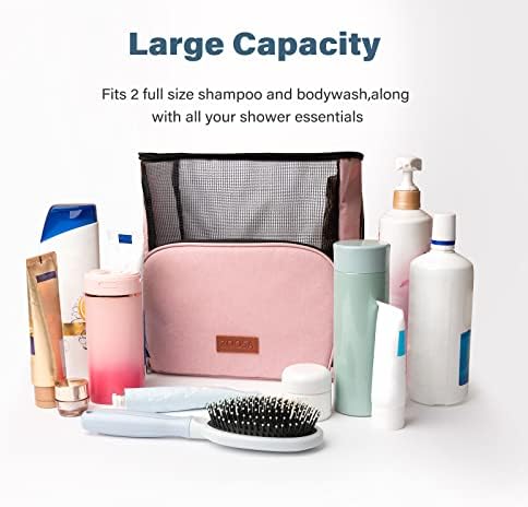 Zoosa teretana tuš torba, prijenosna mreža za tuširanje Caddy Bag sa džep telefona za spavaonice, kompatibilan sa bocem u punoj veličini,