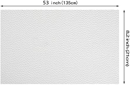Picheng jednobojne bijele plahte od umjetne kože PU Sintetička koža savršena za izradu ručno rađenih nakita naušnice za mašne