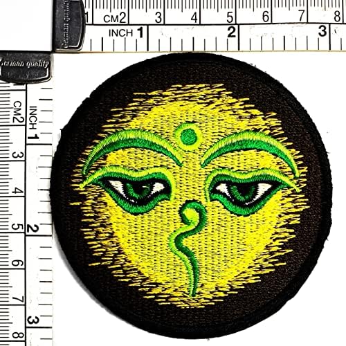 Kleenplus 3kom. Eye Buddha Patches naljepnica Umjetnost Om Aum Hinduizam Mantra Yoga Patch znak simbol kostim T-Shirt jakne farmerke