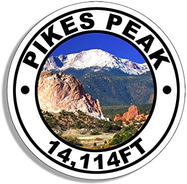 Okrugli pikes Peak 14.114 FT naljepnica