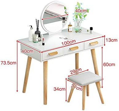 LDCHNH presjestionica Spavaća soba Mali mini kozmetički stol koji prima ormar Jednostavna kozmetička kozmetička tablica