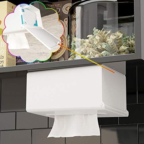 Doubao Kuhinjski tkivni kutija na zidnom papirnim ručnikom za ručnik kuhinjski papir za odlaganje papira plastični salt dispenzer za toaletni papir Držač