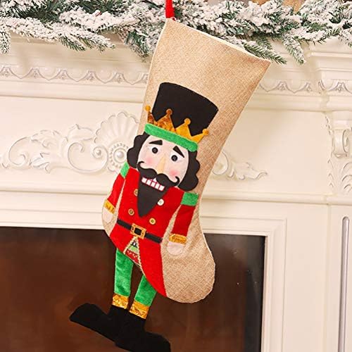 Aboofan Nutcracker Solkier Sock Xmas poklon torba Sock Candy torbice Lijepe božićne čarape Party Favori