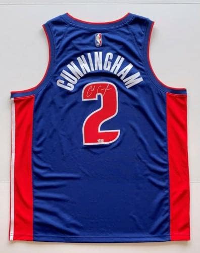 Cade Cunningham potpisan Detroit klipovi Nike dres Autographing Fanatics Fan Coa - autogramirani NBA dresovi