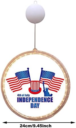 FAFAN vanjski Božić Američki Dan nezavisnosti privjesak ukras Soba Dekoracija Zastava rekviziti Plug in viseća lampa aranžman LED dekorativna lampa Božić Garland na otvorenom Bulk