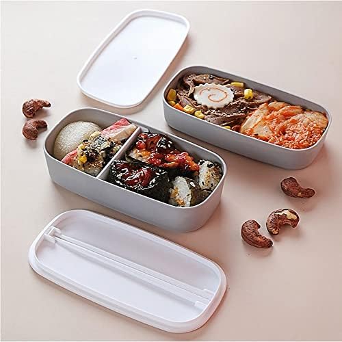 Houkai dvoslojna kutija za ručak ured radnika student prijenosni vanjski propusni spremnik za hranu Kuhinjski pribor