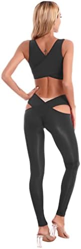 Jhaoyu Žene Bespremljeni joga sportski set joga prsluk 2pcs gornji dio košulja od hladnjaka Outfit Fitness teretana odijelo