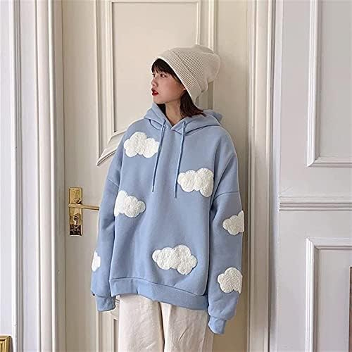 MFACL Slatke dukseve dukserica Kawaii dukseva za žene harajuku vjetar labav džemper kawaii vintage labavi pleteni džemper