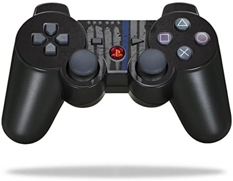 Zaštitni vinil kože naljepnica kože kompatibilan sa Sony Playstation 3 PS3 kontroler wrap naljepnica kože tanka plava linija K9