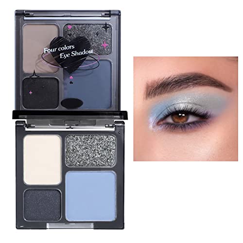 npkgvia oznaka sjenila za oči Glitter 4 boje Mini sjenilo za oči Quad Plate biserno Sweet Cool Dark Makeup sjenilo za oči je skupo