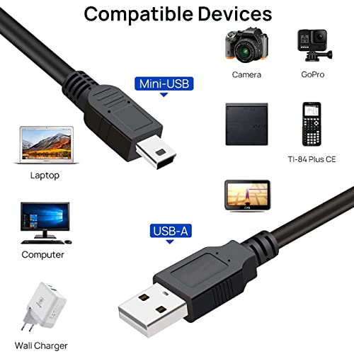 Saitekch IT 4 Pack USB 2.0 A do mini 5 PIN B kabla za vanjske HDD-ove / kamere / čitače kartice / MP3 player / PS3 kontroler / GPS