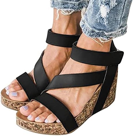 Wasserce klizalice za žene sa lukom podržavaju udobne ljetne ženske cipele sandale koje prozračivo nedidno plaže klizne nožne prste