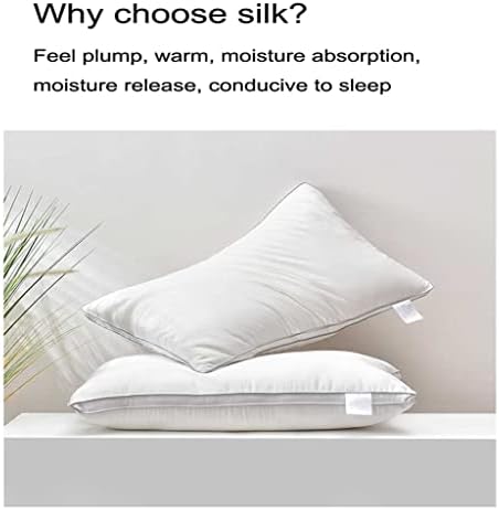 N / A Svileni jastuci za spavanje 48 * 74cm Prirodni svileni punjenje jacquard mekane posteljine u hotelu jastuke