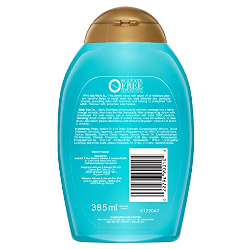 OGX Extra Strength Hydrate & Repair + Arganovo ulje Maroka šampon za suhu, oštećenu kosu, hladno prešano Arganovo ulje za vlaženje