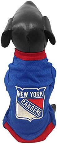 All Star Dogs NHL Unisex-odrasli NHL New York Rangers Atletski mrežasti dres za pse