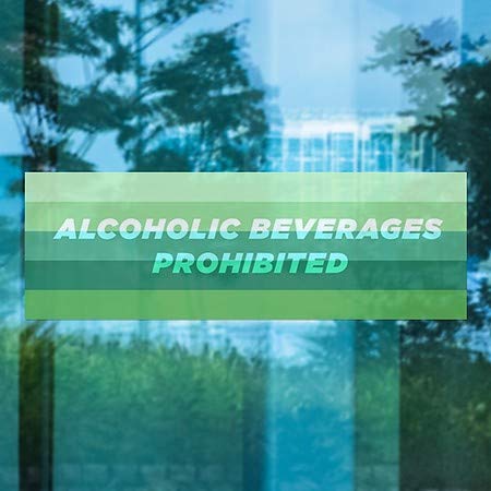 CGsignLab | Alkoholna pića zabranjena - prozor Clintrn gradijent 36 x12