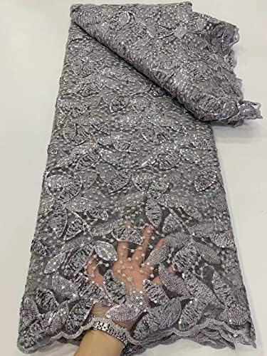 Pumbacrafft Nigerijska čipkasta tkanina za vjenčanicu 5 jardi jedinstvena baršunasta čipka Koreja dvostruka mrežasta tkanina odlična