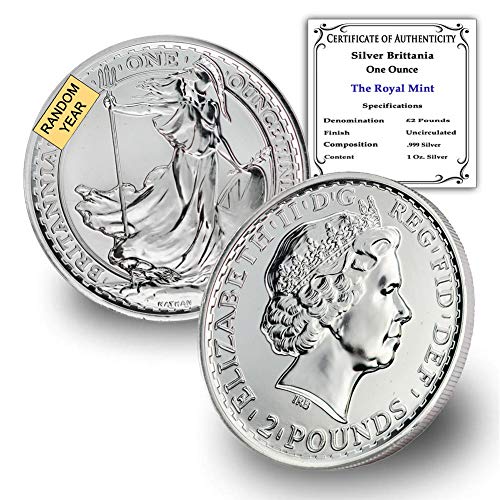 1997. UK - prisutna 1 oz Srebrna Britannia Coin Sjajno neobično necirkulirano £ 2 sa potvrdom o autentičnosti 2 GBP država metvice