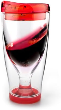 Asobu ledeni vino2go izolirani vinski prevoz, 10-unca, crvena