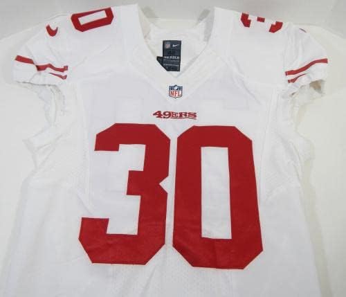 San Francisco 49ers # 30 Igra Izdana bijeli dres DP16496 - Neintred NFL igra rabljeni dresovi