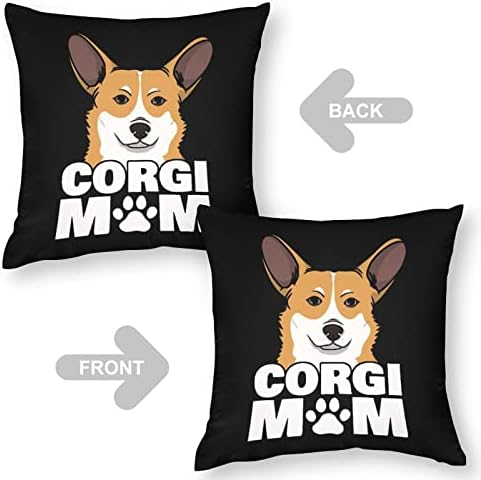 Corgi Dog mama kvadratni jastuk s jastukom poliesterskim jastucima za izbacivanje jastuka navlake za kauč na razvlačenje