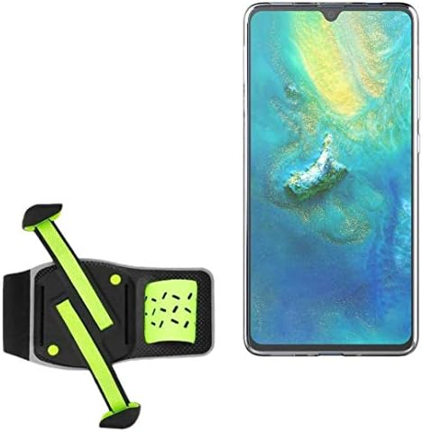Holster za Huawei Mate 20 x - Flexsport Armband, podesiva vrpca za vježbanje i trčanje za Huawei Mate 20 X - Stark Green