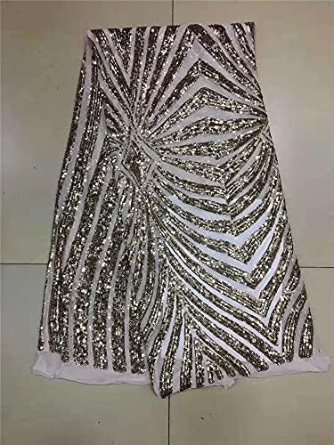 SELCRAFT African Sequin Tulle lace Fabric Francuska mrežasta tkanina Organza vez Sequin Nigerija čipkasta tkanina vjenčanje 5 jardi