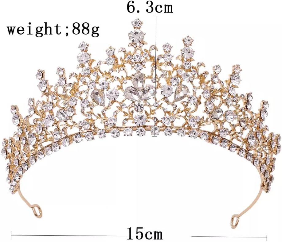 Crown and Tiara for Women Birthday Crystal Headband Bride Wedding Accessories Princess Quinceanera Prom Cosplay Pageant