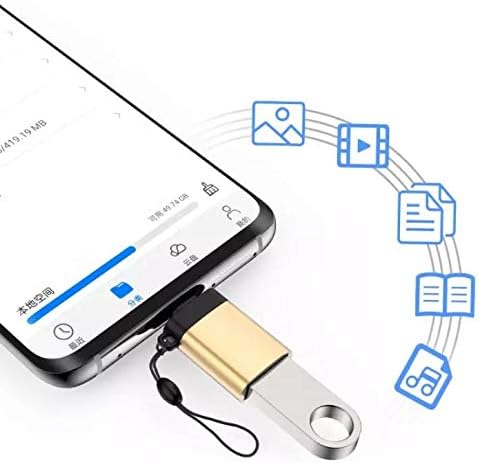 Boxwave Cable kompatibilan sa Anbernic RG350 - USB-C do portchangera, USB tip-C OTG USB prijenosni privjesak za ANBERNIC RG350 - Slate