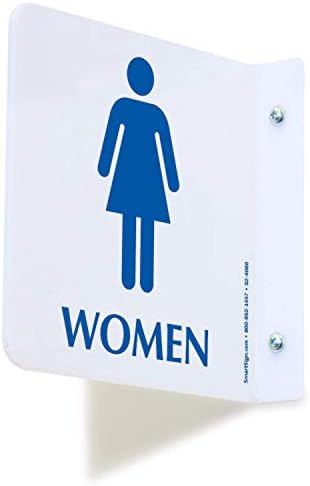 Smartsign Ženski toalet Projektiranje znakova | 6 x 6 akril