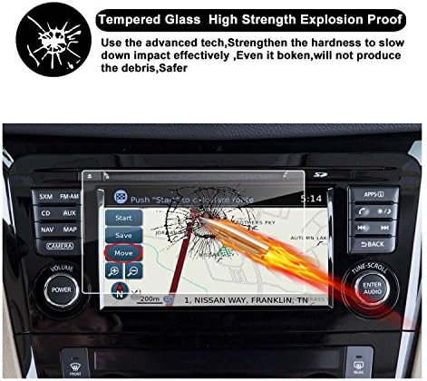 RUIYA 2017 Altima 2014-2017 Rogue Sport Car navigation zaštitni Film,jasno kaljeno staklo HD i zaštitite oči