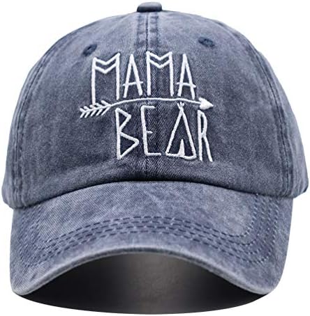 KKMKSHHG Unisex mama medvjed traper šešir podesive oprane obojene pamučne Tata bejzbol kape