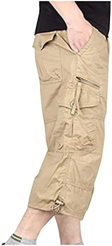 RTRDE MENS kratke hlače Muške vanjske labave ležerne hlače Multi-džepne solidne boje Teretne kratke hlače muškarci