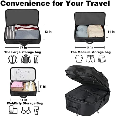 Zomfelt Rolling Backpack & Travel Duffel torba za žene