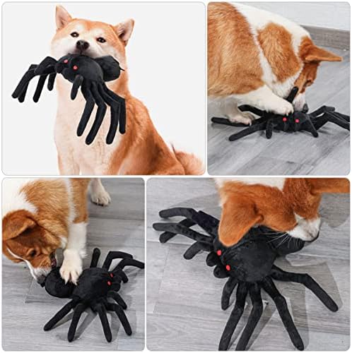 Ipetboom Ser od 3 psa Tretirajte igračke interaktivne igračke za pse pasa šmpuškane igračke za pse zagonet za pse za Halloween pauk