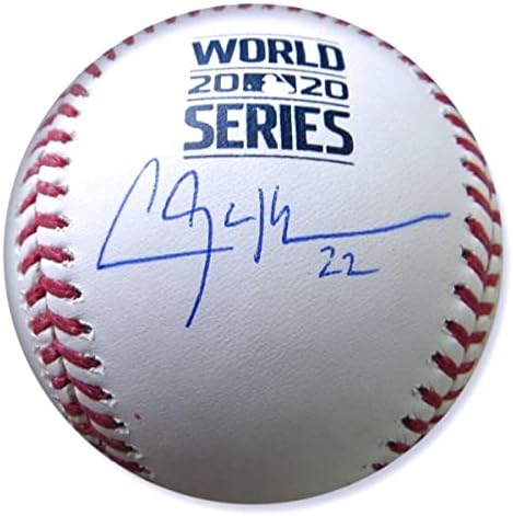 Clayton Kershaw Autographing 2020 WS Baseball Los Angeles Dodgers JSA - AUTOGREMENA BASEBALLS