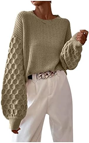 Stilsko pulover dame prevelizirani fakultet NOVO GODINE dugih rukava udoban džemper od pune boje pletene lopatice
