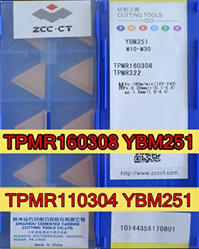 FINCOS TPMR110304 TPMR160308 YBM251 10kom 50kom ZCC.CT YBM251 obrada: Nerđajući čelik -: TPMR160308 50kom)