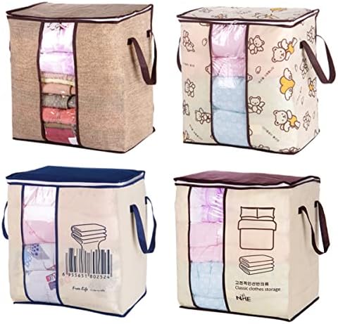 ZERODEKO 2PCS Sklopive patentne patentne patentne vrećice za pohranu Vidi kroz garderobu za prekrivanje za odjeću za odjeću za pranje