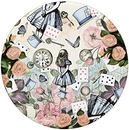 Alice in Wonderland Collage Popsockets Popgrip: Zamljivanje hvataljka za telefone i tablete