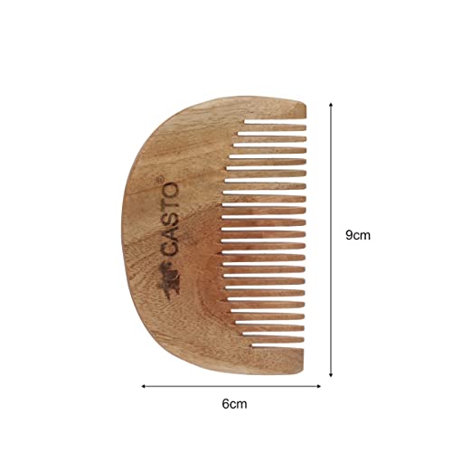 CASTO kompaktni češalj za bradu od drveta