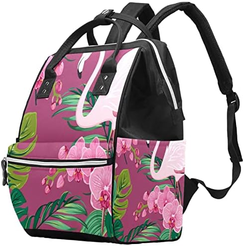 VBFOFBV ruksak pelena ruksak, velike uniseks torbe, višenamjenski povratni paket za mame tate, tropska flamingo falaenopsis