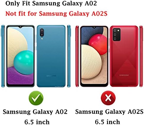 Samsung A02 futrola, Galaxy A02 slučaj, sa HD ekranom zaštitnikom, m maikezi meka TPU tanka modna zaštitna futrola za zaštitu telefona