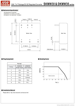 MW znači dobro na brodu SKMW30F/G-03/05/12/15 tip paketa u saksiji-industrijski Dip24 regulisani DC-DC konverter