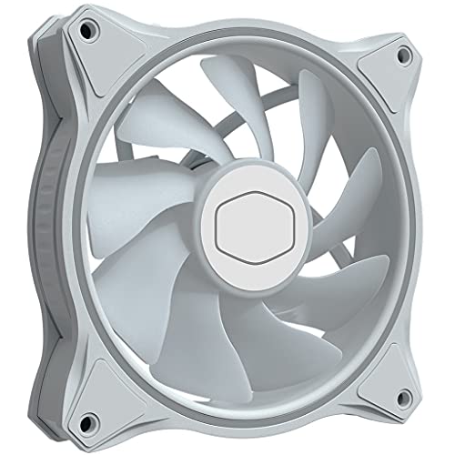 FZZDP MF120 White Edition Case Fan 120mm Dual petlja 5V Adreziva RGB rasvjeta CPU hlađenje PWM ventilatore tiho